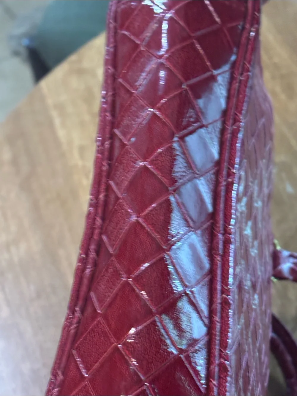 Vintage Estee Lauder Laptop Bag — Red Faux Leather — Old Money / Y2K Style